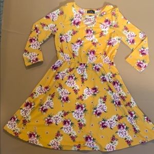 Yellow Floral Dress